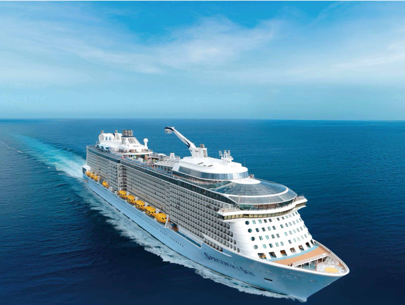 Spectrum of the Seas sailing in open water